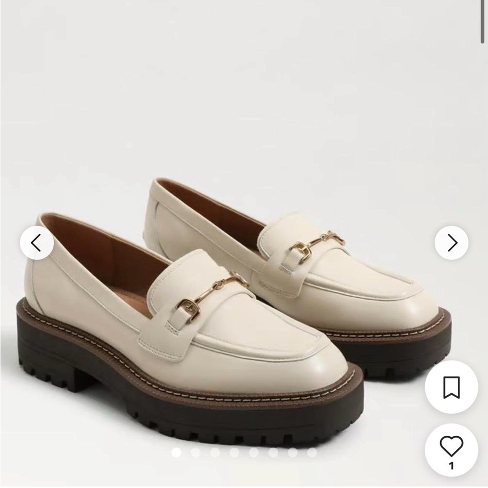 Sam Edelman Laurs Cream Loafers